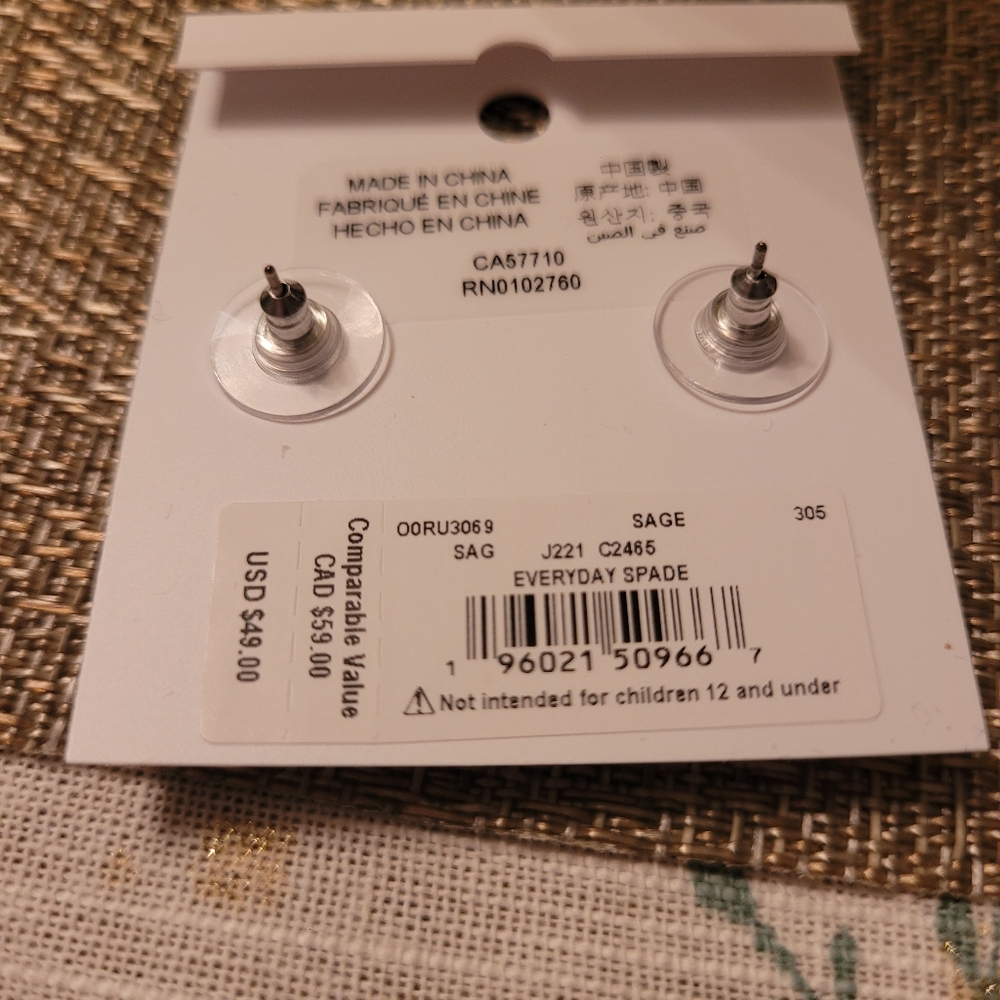 Kate Spade enamel studs, new - Picture 4 of 4